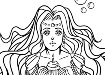 Kawaii Mermaids Coloring Book Game
